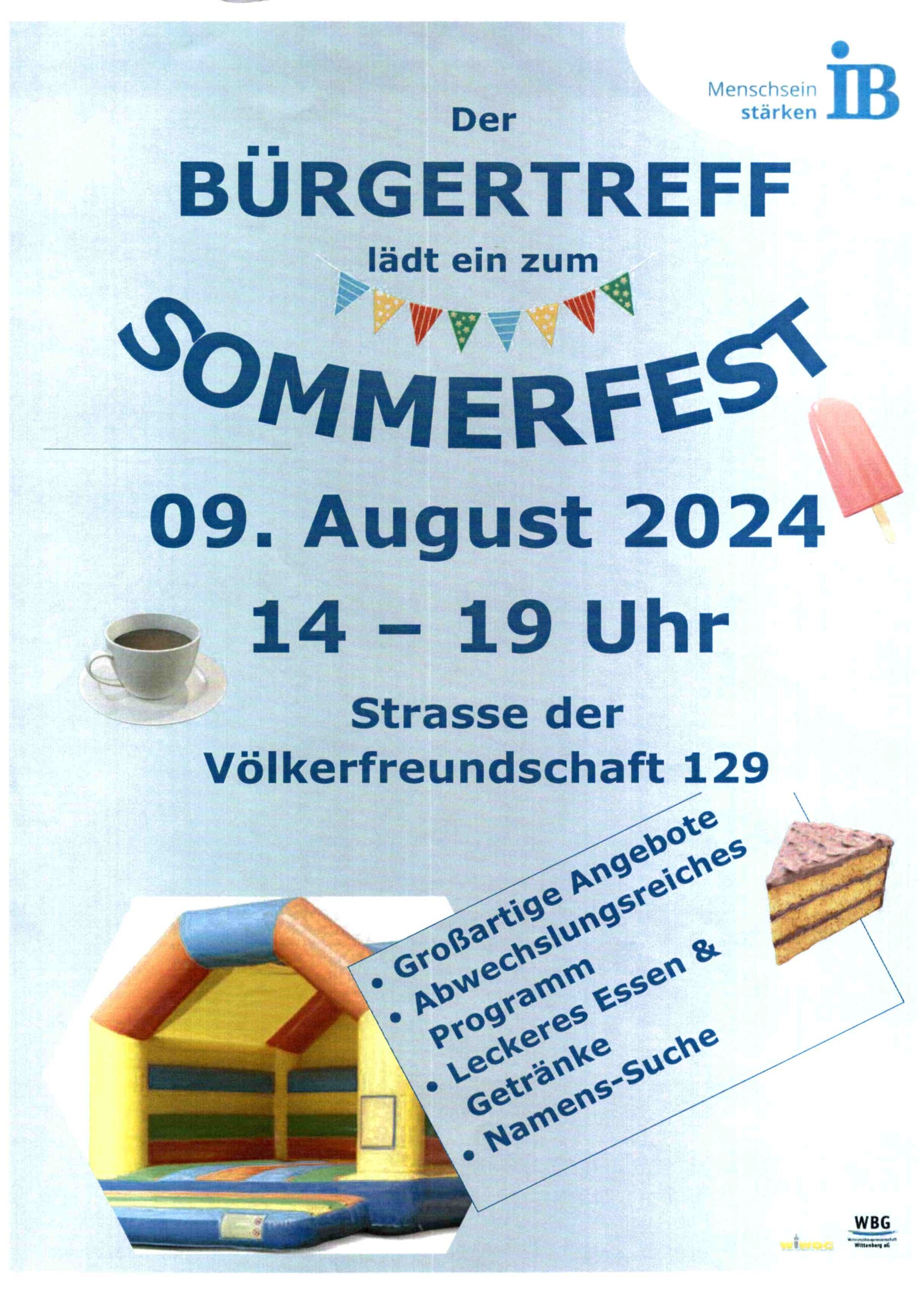 Sommerfest IB Wittenberg